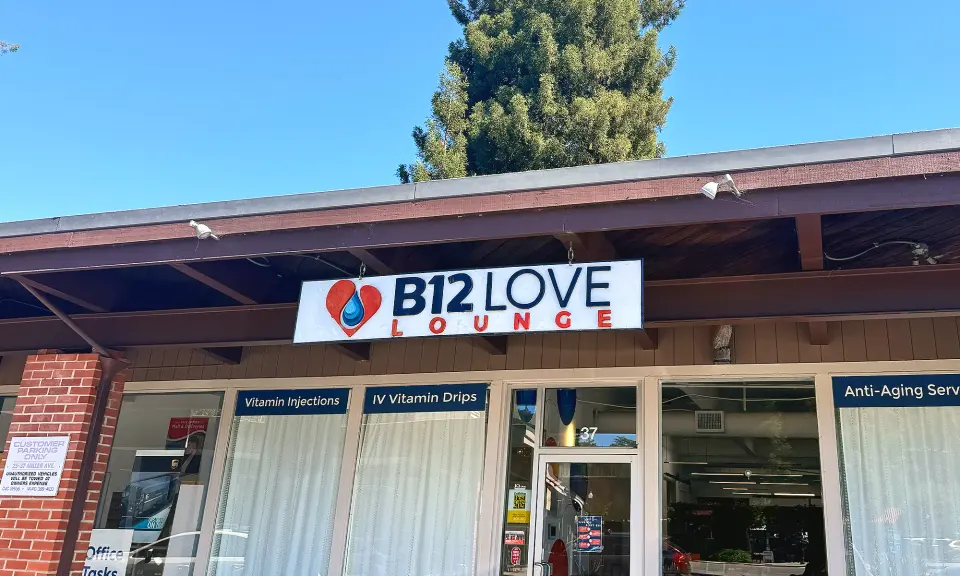 B12 LOVE Lounge storefront at 37 Miller Ave, Mill Valley